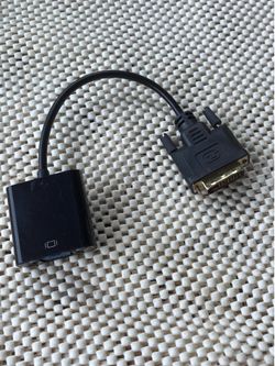 DVI-D 24+1 Pin Male to VGA 15Pin Female Active Cable Adapter Converter 1080P