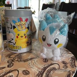 Japanese Tin Pokemon Plushies 