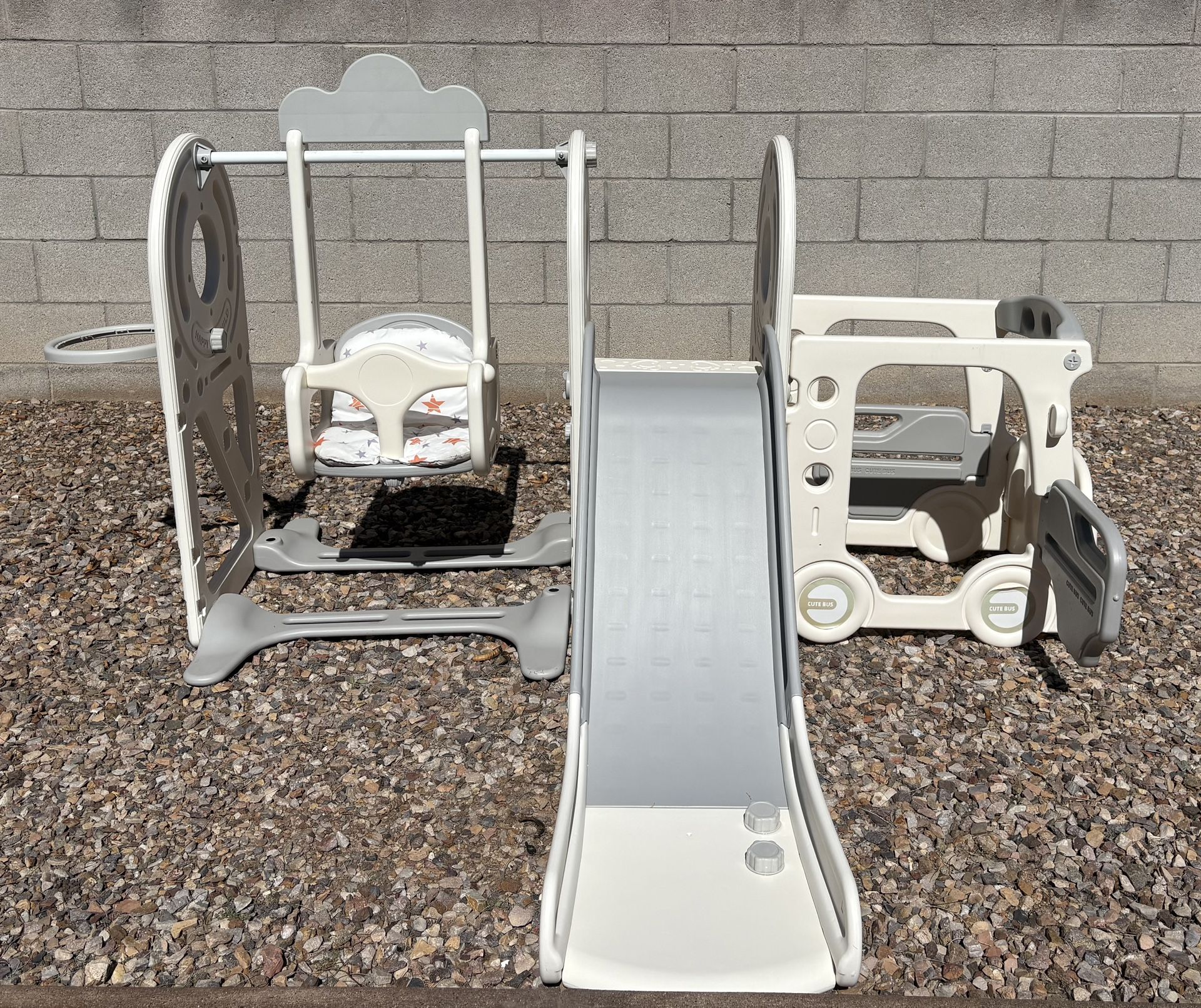 5 in 1 Toddler Slide and Swing Set