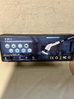 Shower Scrubber with 4 Adjustable Angles and 8 Brush Heads.