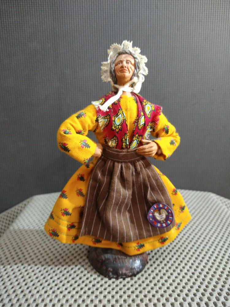 Vintage French Qualite Francaise  Terracotta Doll