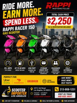🛵💸 Your Next Paycheck Starts Here! 💸🛵 RAPPI 150 DELIVERY SCOOTERS