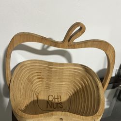 Oh Nuts Wooden Fruit Basket 