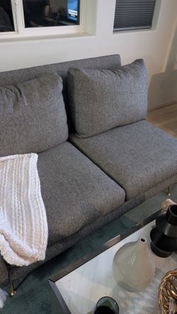 West Elm right armed loveseat