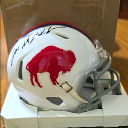 Signed Buffalo Bills Mini Football Helmet