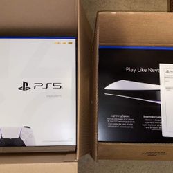 Wts Ps5 Disc + Ps5 Digital Brand New + Receipt Included