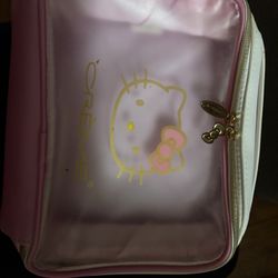 Hello Kitty Creme Makeup Bag 