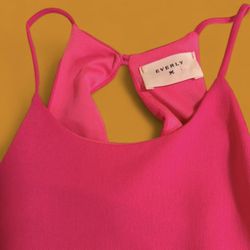 Everly Hot Pink Flowy Dress 