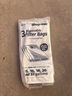 Shop-Vac Disposable Filter Bags 3-Pack