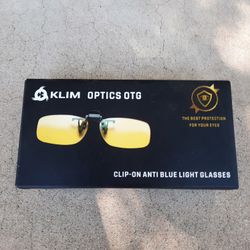 KLIM Optics OTG Blue Light Blocking Glasses Clip-On