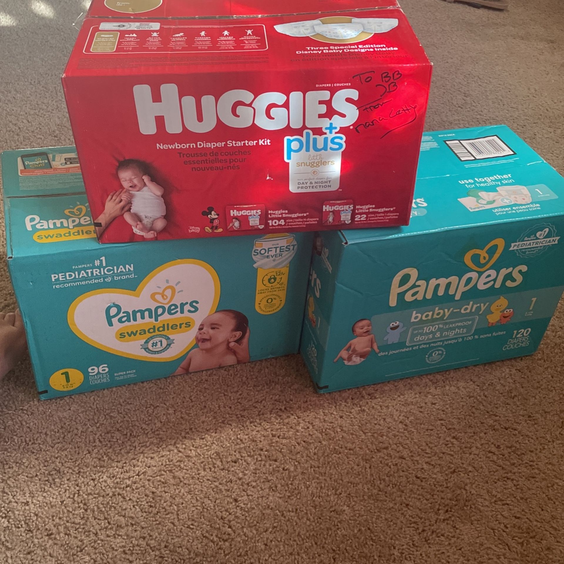 Pampers Size 1 And New Born 