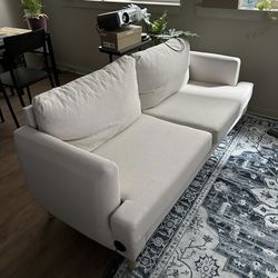 Beige Couch 70” Modern,  Japandy