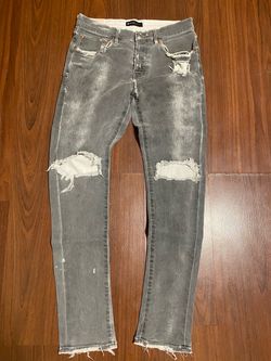 Light Gray Purple Jeans Size 33