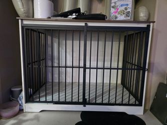 Dog crate furniture