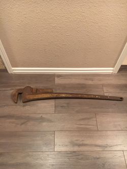 1929-1932 Rigid 48" Pipe Wrench from Elyria, Ohio U.S.A.
