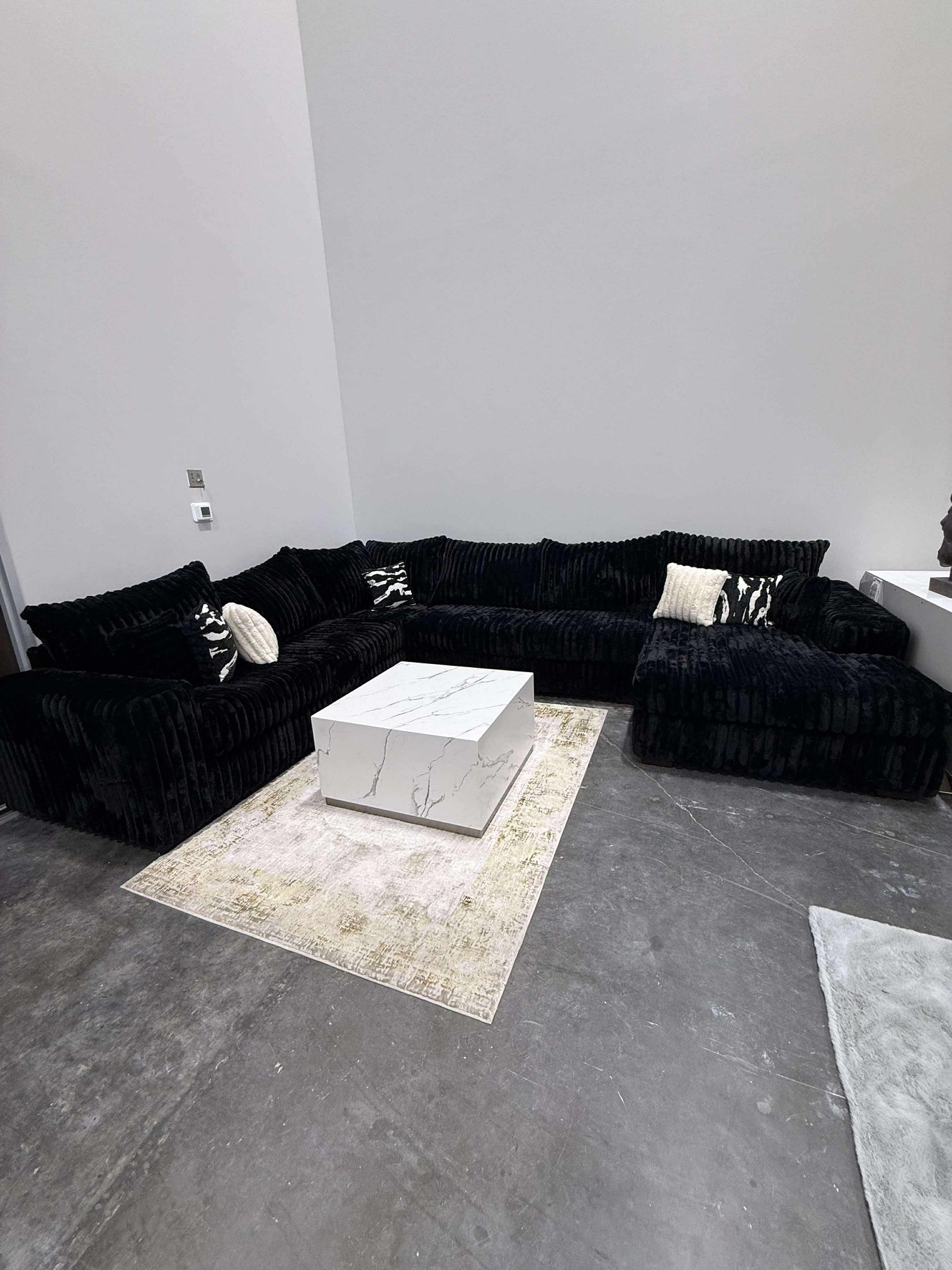 New Sectional Black Financing Available $39 Down payment 