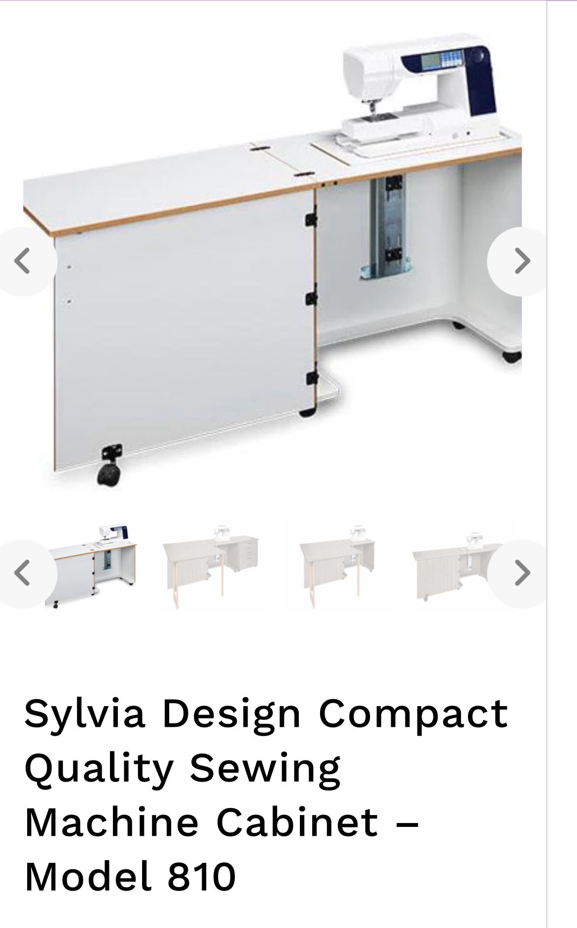 *PRICE REDUCED FOR QUICK SALE* NEW IN BOX - Sylvia Sewing Machine Cabinet and Extra Drawers