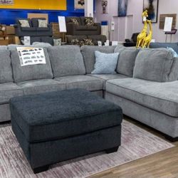 Brand New/ Gray Sectional, Seccional, Couch/ Delivery Available 