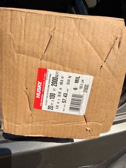 Husky 6 Mil Clear Polyethylene Sheeting 20x100 ft