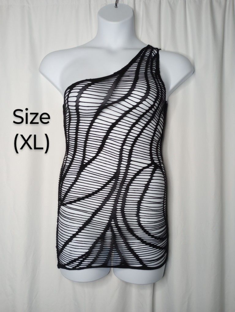 Fishnet Sex Dress Plus Size (XL)