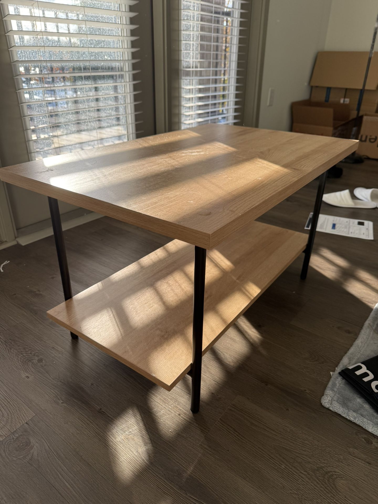 Target Wood And Metal Coffee Table