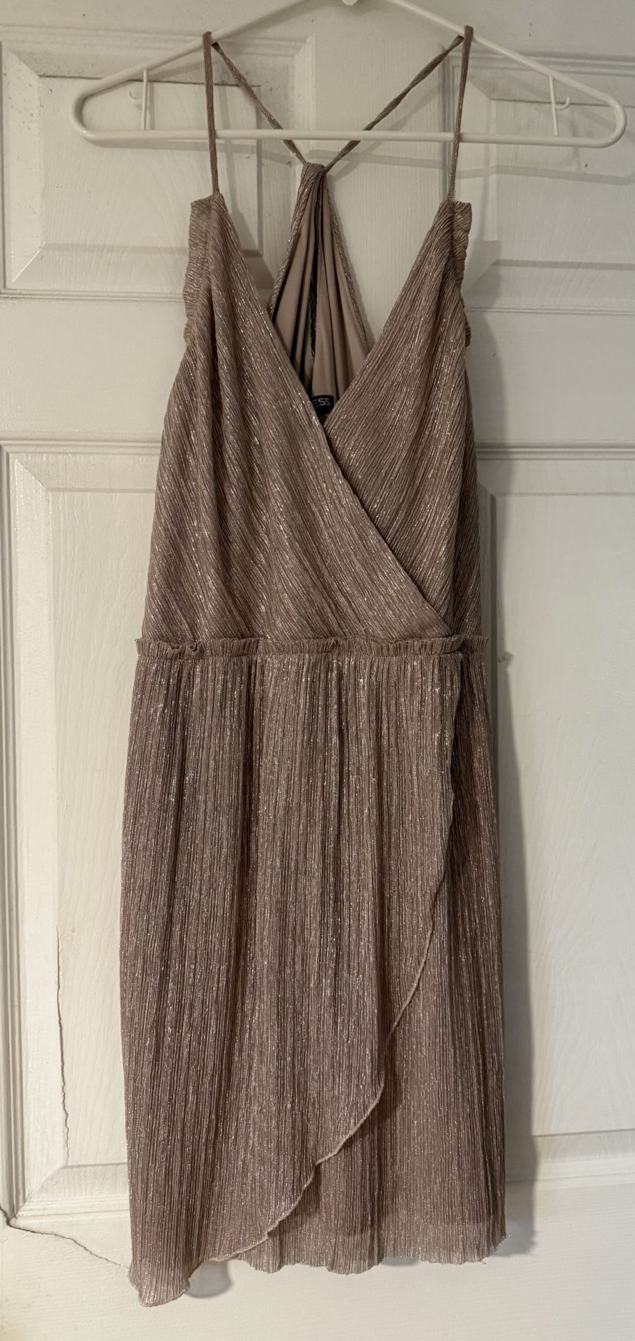 Express Rose gold Sexy Dress