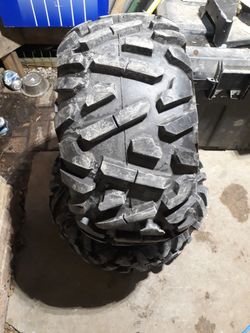 Two Rear ATV Tires 25x12x9