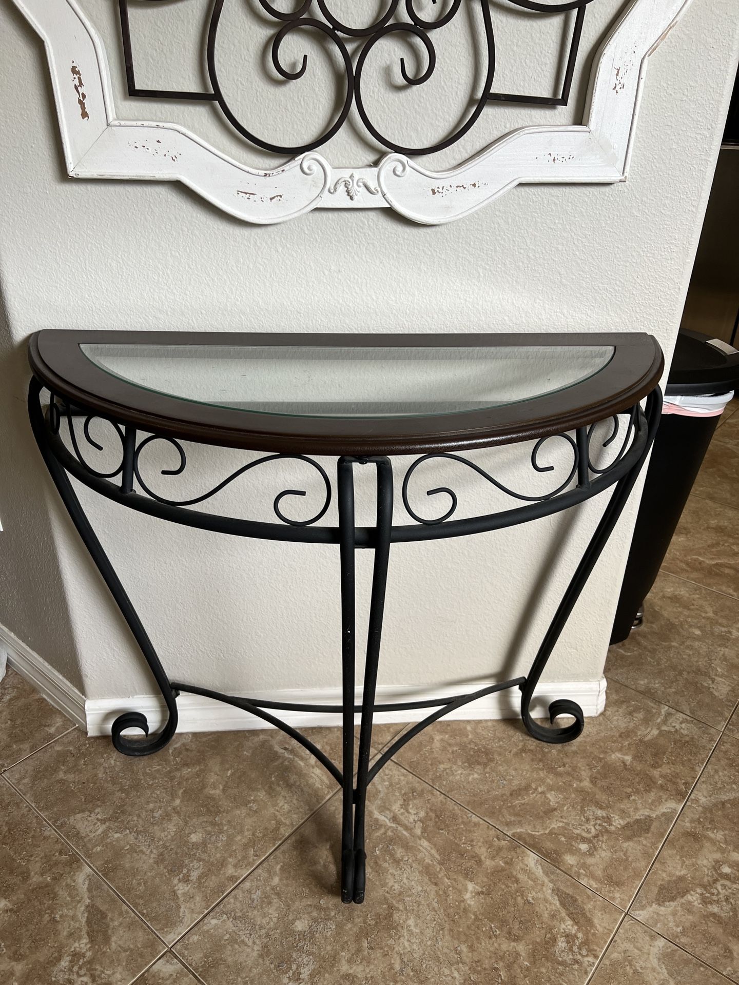 Half Round Accent Table