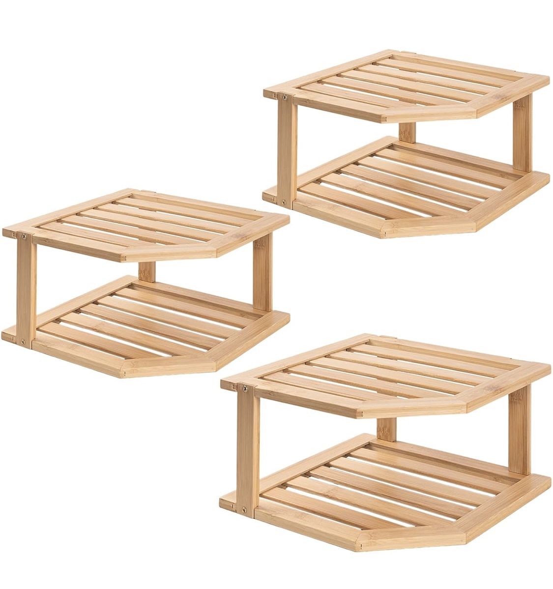 Bamboo Corner Shelf(3 Pack)
