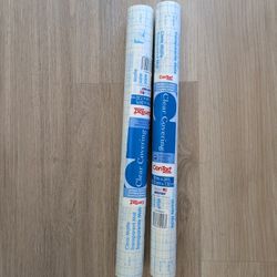 New Drawer Liner Clear Covering Shelf Covering Lot Of 2 
