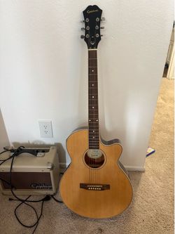 Epiphone Acoustic Guitar With Amp