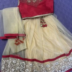 Indian Beautiful Lehnga Choli Dress Size 18 For 2 To 4 Years 