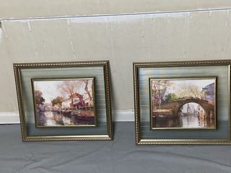 Twin see through glass canvas