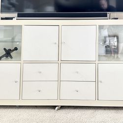 IKEA Kallax Credenza / Book Shelf / TV Stand / Media Center - White 