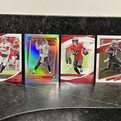 Buccaneers Football Card Set (Godwin, Brady, Irving, and Trask)