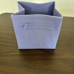 Purple organizer/gift box for closet items, cosmetic socks, decorations, 7 x 7 x 6