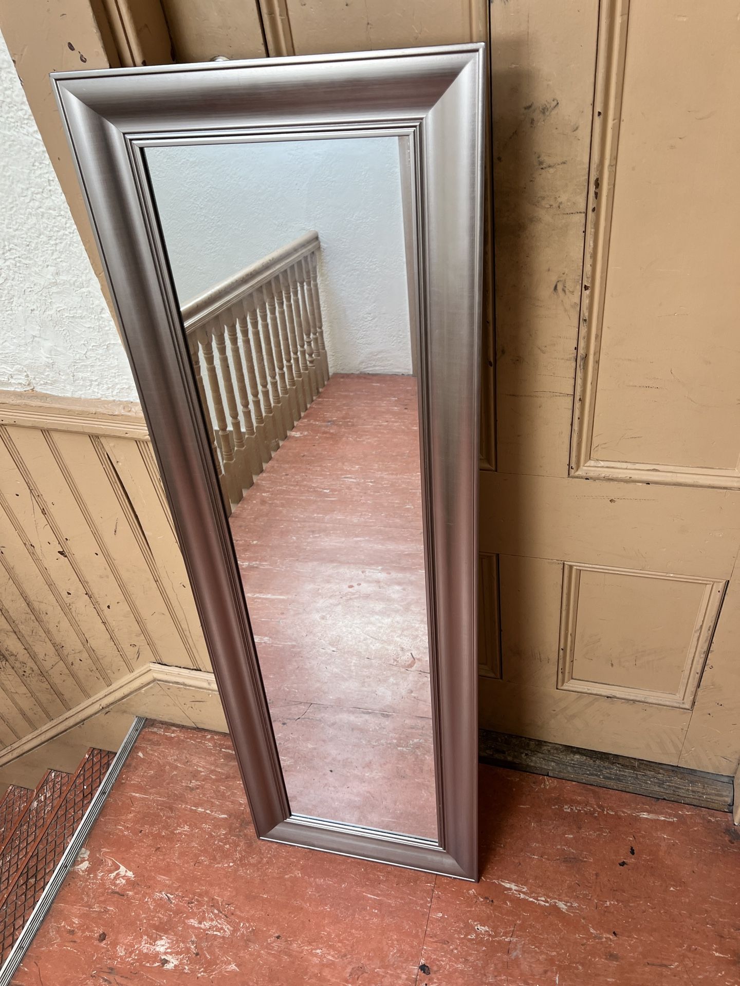 Nickel vanity mirror 