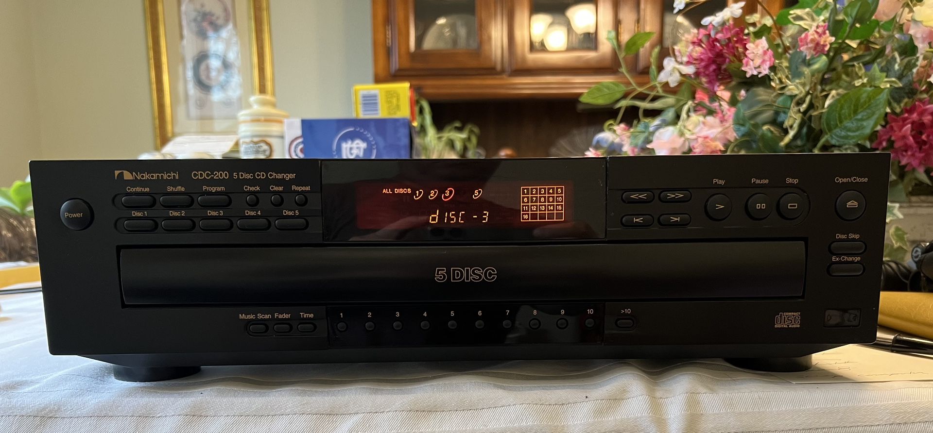 Nakamichi CDC 200 Tested Works No Remote