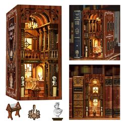430 parts. DIY Book Nook Kit 3D Wooden with LED Lights