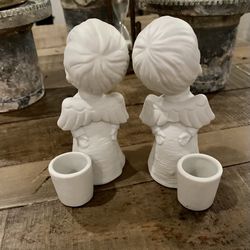 Christmas Angels Candle Holders 
