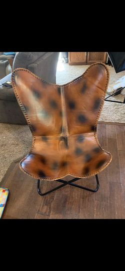 Rustic Leather Chair