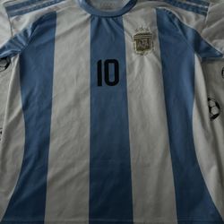 Argentina Messi Number 10 On The Back