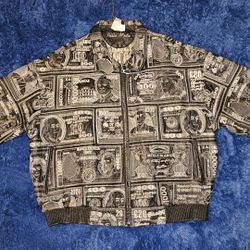 3XL Pelle Moda Vintage Black Leather Currency Jacket