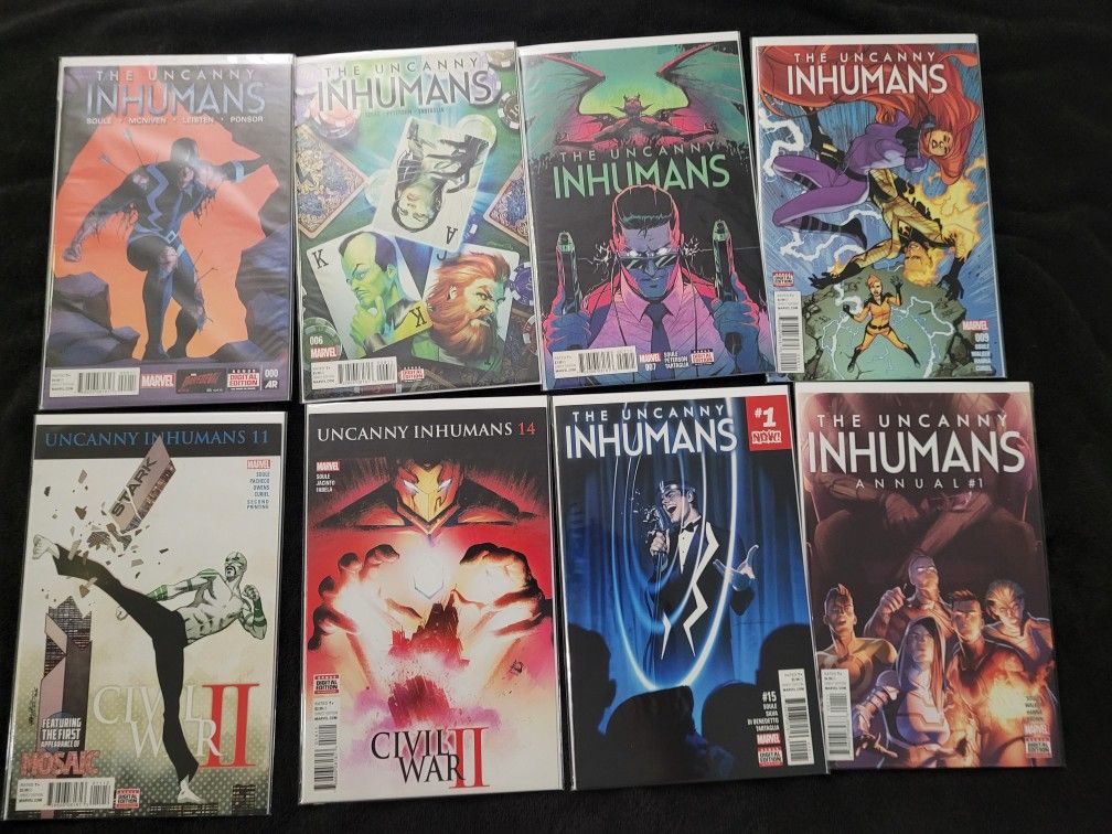 The Uncanny Inhumans 0,6,7,9,11,14,15, Annual 1