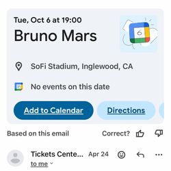 Bruno mars tickets 2