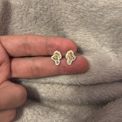 Solid 10k Gold Nugget Earrings