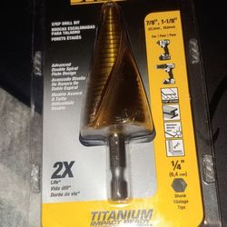 BRAND NEW DEWALT STEP DRILL BIT 