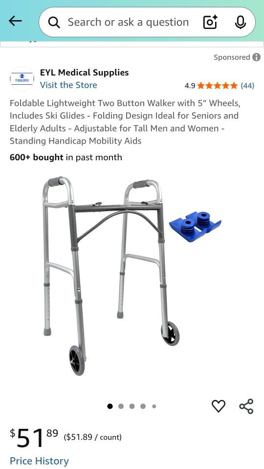 Brand New Walker On Wheels $20.00 Firm