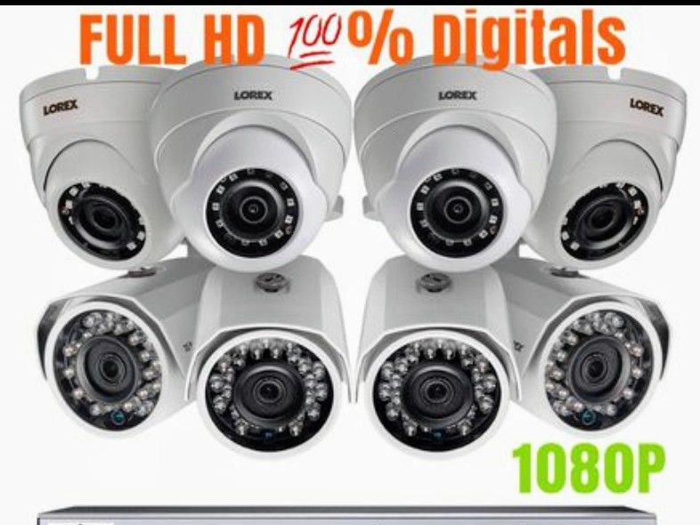 Security cameras systems installations 8 set- Hablo Espanol