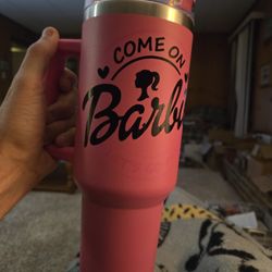 Large Pink Barbie Tumbler